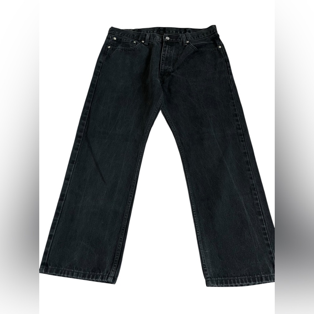 Levi’s 505 Black Relaxed Fit Jeans Men’s 38x29 Straight Leg Vintage